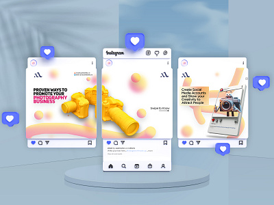 3D Instagram Carousel 3d 3d rendering design graphic design instagram carousel