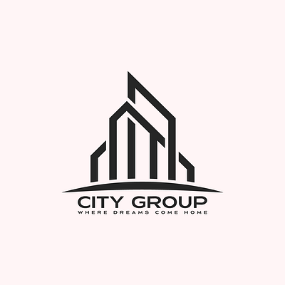 City Group Real Estate Logo Design branding creative logo illustration logo logo design vector