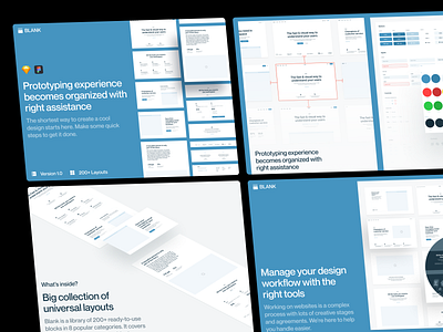 Blank Wireframe kit 💊 application blank craftwork design landing prototype ui vector web website wireframe