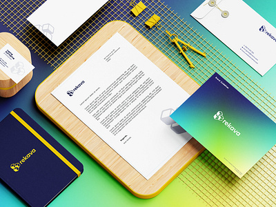 Rekava Brand Identity app brand branding design illustration logo startup ui uiux website