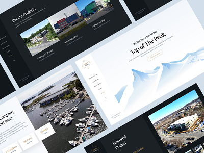 Modern Website Design company creative design full screen full width holdings inovative inspiration left navigation minimal modern projects real estate slider ux ui website