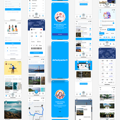 deBackpacker Travel Apps case study mobile apps ui ux ux research