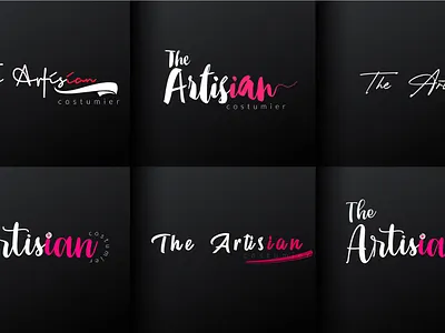 The artisian Logo (My 1st fiverr project wiht 5 star rating) 2022 5star artist logo beautyful branding caligraphic cool fiverr graphic design graphic design project logo signature signature logo slick trending