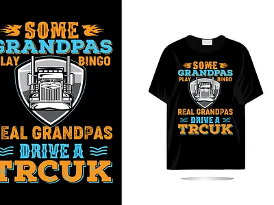Trucker t shirt Design branding design designer mahabub graphic design illustration logo motion graphics t shirt truck driver truck lover t shirt typography ui ux vector