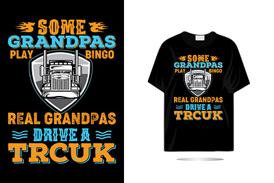 Trucker t shirt Design branding design designer mahabub graphic design illustration logo motion graphics t shirt truck driver truck lover t shirt typography ui ux vector