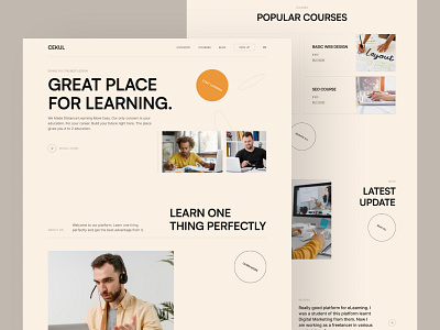 Online Education Website - Cekul colorful ui design 2022 design education ui design education website landing page landing page design 2022 trendy design ui resource uihut uiux design uiux design agency web design website design