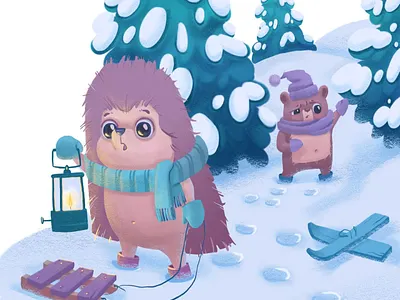 CHILDREN'S NEW YEAR'S BOOK book illustration character development childrens illustration design graphic design illustration photoshop picture book procreate