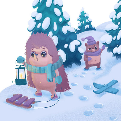 CHILDREN'S NEW YEAR'S BOOK book illustration character development childrens illustration design graphic design illustration photoshop picture book procreate