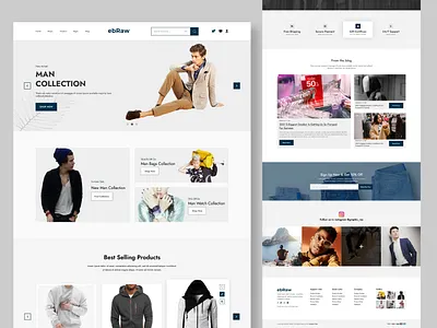 ebRaw - eCommerce Website Design branding design digitalmarketing ecommerce ecommerce store ecommercewebsite fashion graphic design logo minimal design online shop online store onlineshopping onlinestore trendy design ui web design web ui design website design