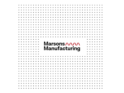 Marsons Manufacturing Concept branding design graphic design identity illustration logo manufacturing vector