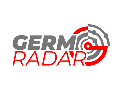 GERM RADAR LOGO branding design logo typography ui vector