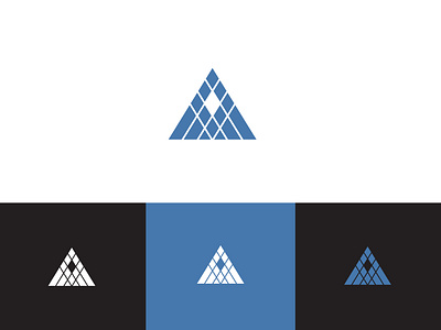 Triangle logo blue branding design graphic design graphics design illustration logo multishots triangle ui unique upmarket ux vector