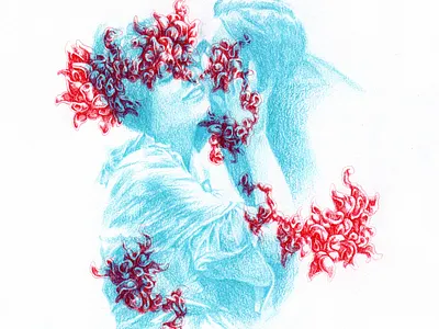 Spectres – Pencil on paper bichrome duotone fine arts paper pencil pencil on paper