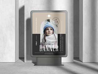 Free Display Banner Mockup banner mockup