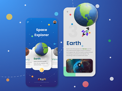 Space Explorer App | Daily UI Challenge app design figma graphic design ui ux