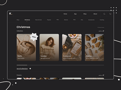 Gift shop v.2 - e-commerce website design brand identity branding clean design e commerce ecommerce ecommerce shop landing page modern product page shop shop page store ui ui design ux visual design web design webdesign website