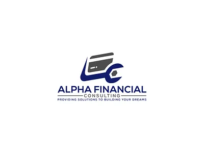 Alpha Financial Consulting Logo Design branding design graphic design icon illustration logo typography vector