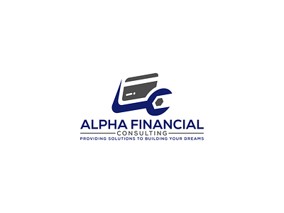 Alpha Financial Consulting Logo Design illustration