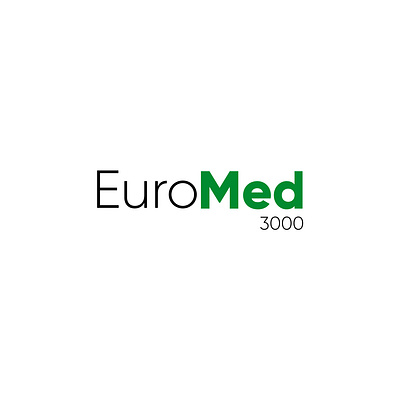 Logotype for EuroMed3000 - A Medical Equipment Company branding design illustration logo typography vector