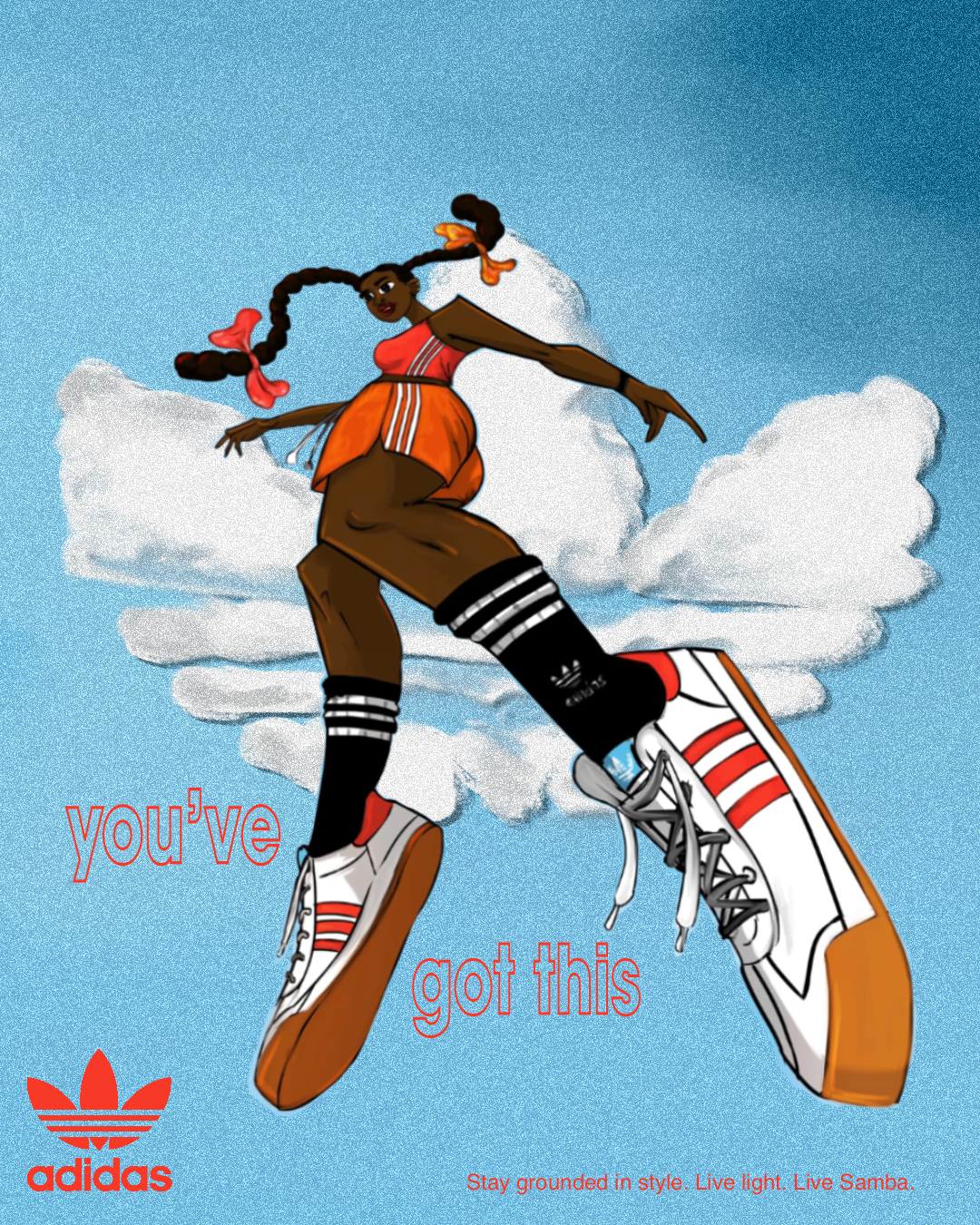 Adidas Originals adidas branding editorial fashion illustration poster design