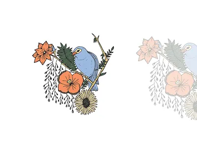 Bird artwork babysitting babysitting services branding business business card design graphic design logo