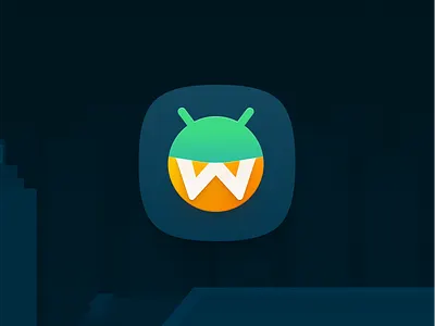 Waydroid logo android branding icon illustration linux logo
