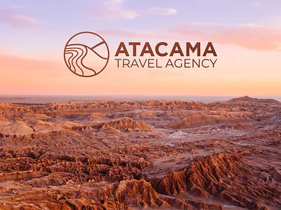 Atacama travel agency atacama branding chile graphic design id illustration logo vector