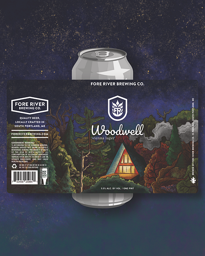 Woodwell beerlabel branding craftbeer design graphic design illustration