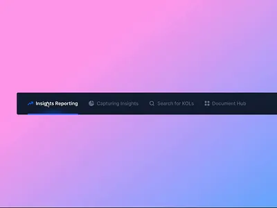 🎆 Let It Glow blur clean design glow gradient header icon nav nav bar navigation product saas ui ux