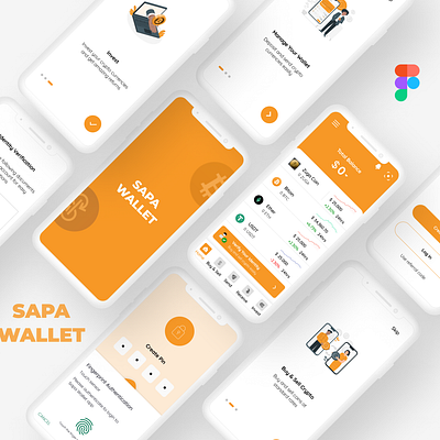 Sapa Crypto Wallet App UI Design crypto cryptowallet dailyuichallenge design sapa ui uidesign ux wallet