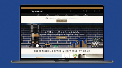 Nespresso Homepage Re-Design Concept figma mockup