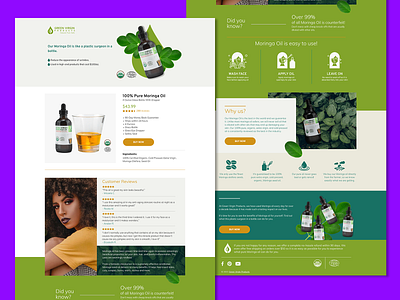 Green Virgin Products Landing Page ads brand identity branding branding agency facebook ads google ads landing page web website