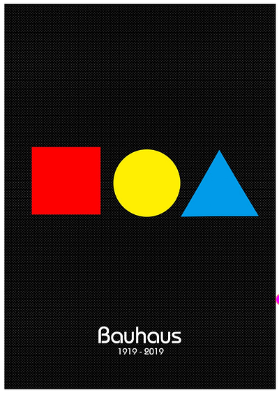 Cartaz Bauhaus 100anos bauhaus cartaz desenho desenhos graphic design