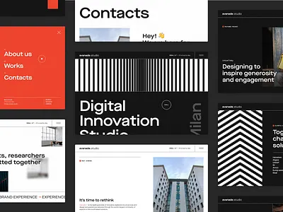 Avanade Studio - website overview branding design interface portfolio studio ui website
