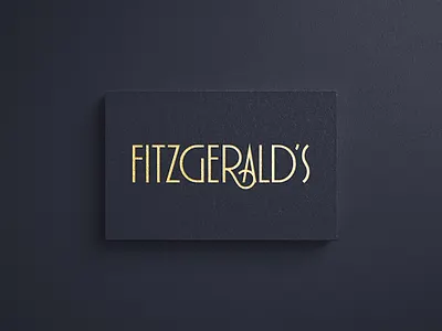 Fitzgerald's Logo logo print type typography