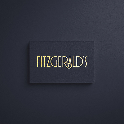 Fitzgerald's Logo logo print type typography