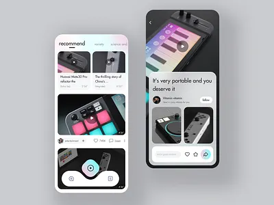 switch products UI flat mobile phone ui switch ui ux