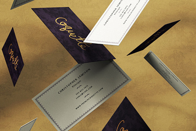 Coquette Restaurant Business Card Design branding creative agency design logo logotype menu design restaurant branding vector