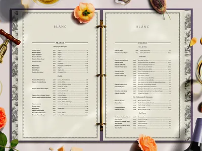 Coquette Restaurant Menu Design branding creative agency design illustration logo logotype menu design restaurant branding vector