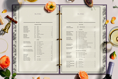 Coquette Restaurant Menu Design branding creative agency design illustration logo logotype menu design restaurant branding vector