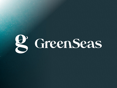 Green Seas Logo Design aqua blue boat deep design g green logo monogram s sea serif ship shipping underwater water