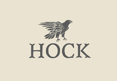 Hock Logo branding design graphic design icon illustration logo minimal typography vector web