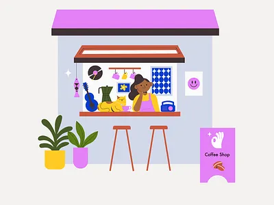 Journal 2d art direction branding character coffee design doodle drawing flatdesign graphic design illustration motion graphics vector