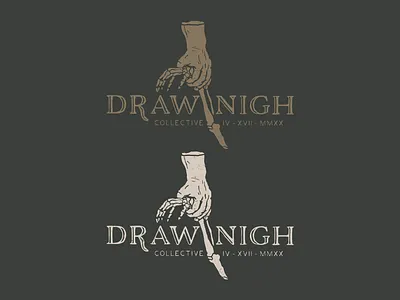 Draw Nigh branding design graphic design icon illustration logo minimal typography vector web