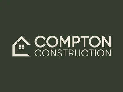 Compton Construction branding design graphic design icon illustration logo minimal typography vector web