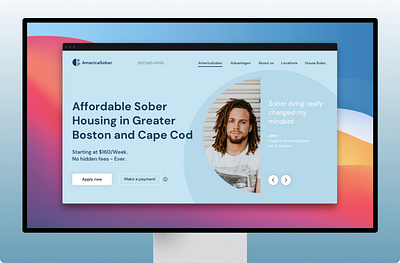 AMERICA SOBER – A NETWORK OF SOBER HOUSES IN THE US app branding design graphic design icon logo typography ui ux we web website