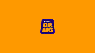 Podcast BR116 br branding design flat icon logo logotype minimal podcast symbol vector