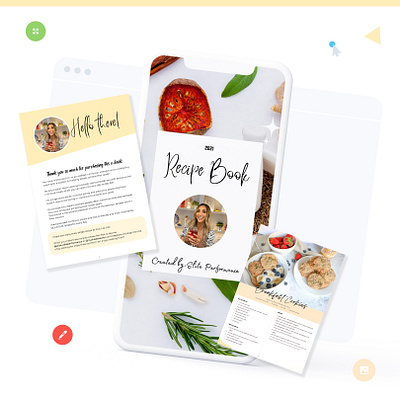 Recipe Book Designer addydesignbegins book branding design fitness graphic design graphic designer insgtagram marketing mealplans