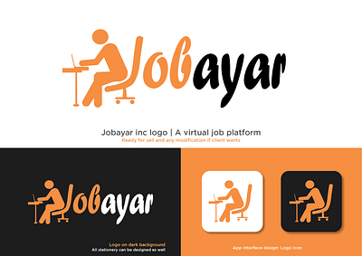Jobayar Inc Logo | Virtual Job platform Logo design | Designofly best job logo brand identity job agency logo job application logo job centre logo job logo job logo maker jobayar logo logo modern logo online job online job logo virtual assistant virtual logo