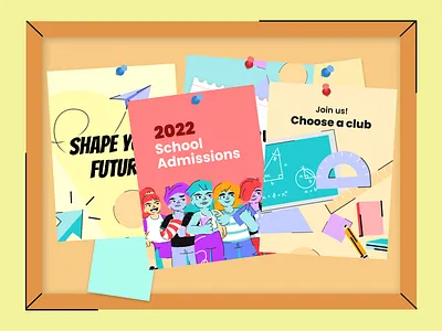 School doodles for banner templates 🍎 branding design illustration illustration design illustrations illustrations／ui illustrator logo ui ux